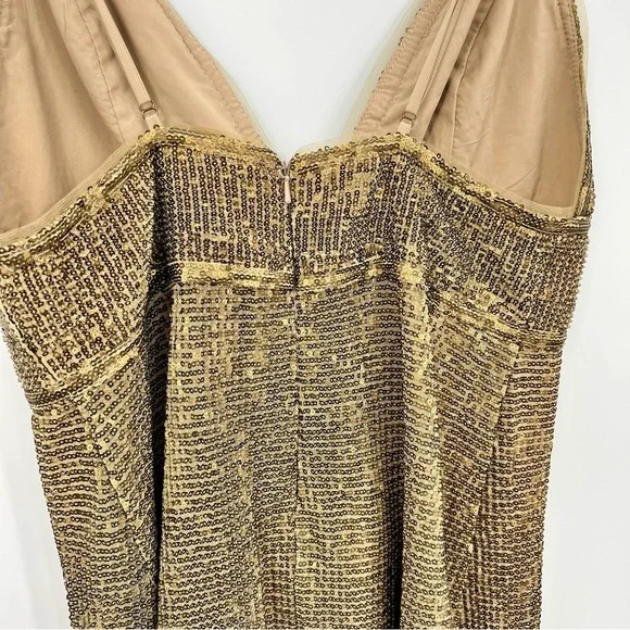 Saylor NYC Frankie Sequin Embroidered Mini Dress Bodycon Sweetheart Swifties M - Picture 7 of 15